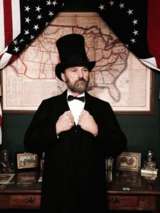President Grant office portrait standing sepia